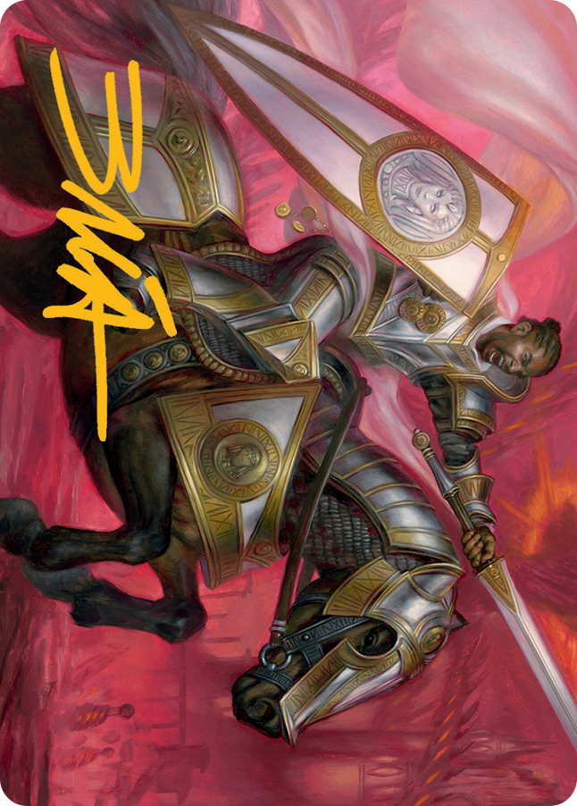 Sigiled Sentinel Art Card (Gold-Stamped Signature) [March of the Machine Art Series] | KingTCG.ca