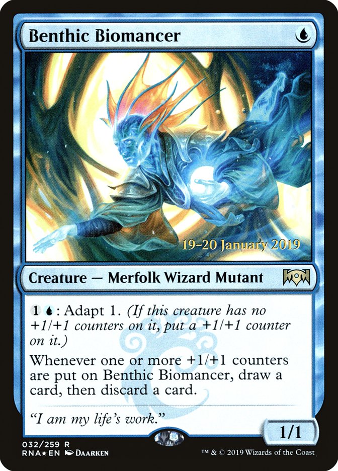 Benthic Biomancer [Ravnica Allegiance Prerelease Promos] | KingTCG.ca