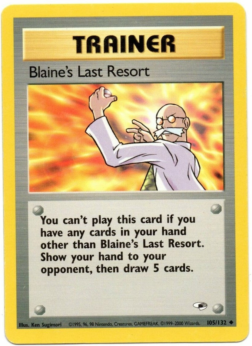 Blaine's Last Resort (105/132) [Gym Heroes] | KingTCG.ca