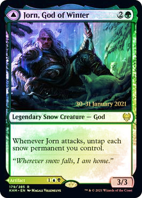 Jorn, God of Winter // Kaldring, the Rimestaff   [Kaldheim Prerelease Promos] | KingTCG.ca