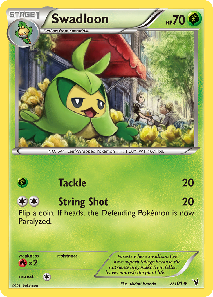 Swadloon (2/101) [Black & White: Noble Victories] | KingTCG.ca