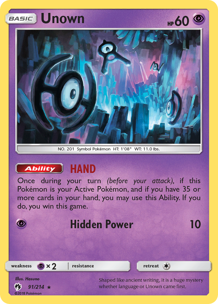 Unown (91/214) [Sun & Moon: Lost Thunder] | KingTCG.ca