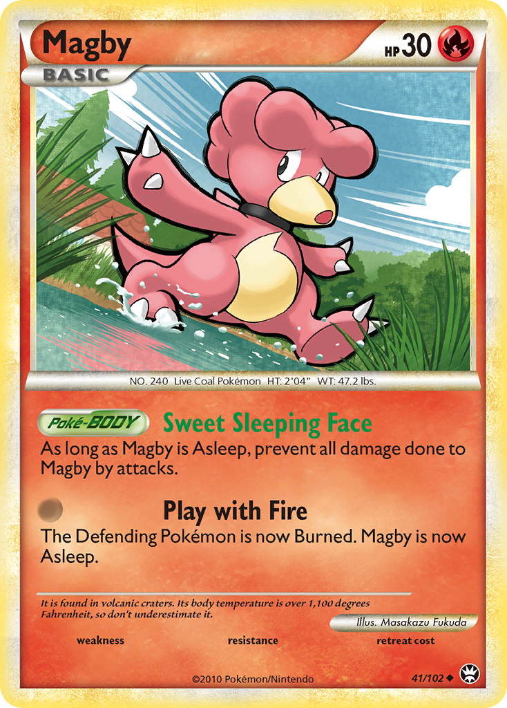 Magby (41/102) [HeartGold & SoulSilver: Triumphant] | KingTCG.ca