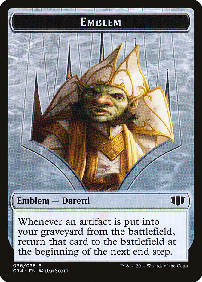 Daretti, Scrap Savant Emblem // Tuktuk the Returned Double-sided Token [Commander 2014 Tokens] | KingTCG.ca