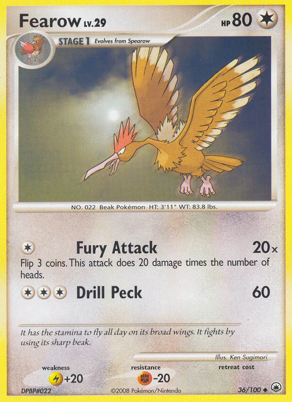 Fearow (36/100) [Diamond & Pearl: Majestic Dawn] | KingTCG.ca