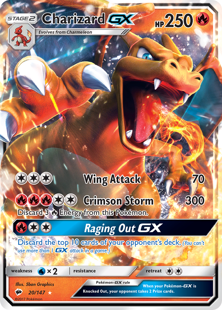 Charizard GX (20/147) [Sun & Moon: Burning Shadows] | KingTCG.ca