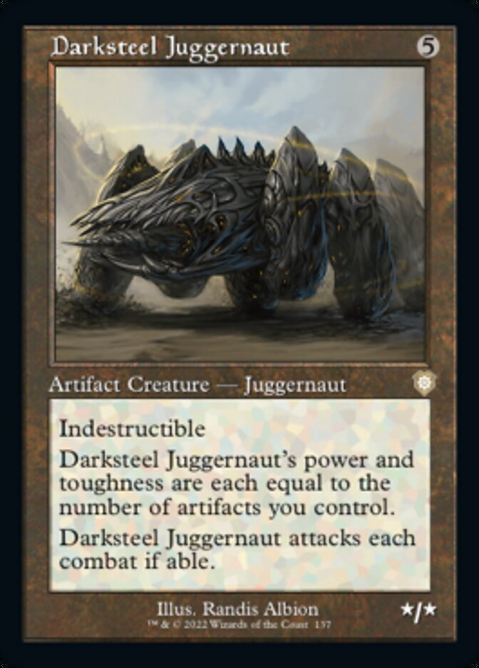 Darksteel Juggernaut (Retro) [The Brothers' War Commander] | KingTCG.ca