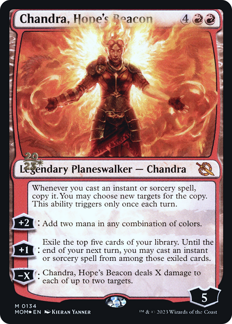 Chandra, Hope's Beacon [March of the Machine Prerelease Promos] | KingTCG.ca