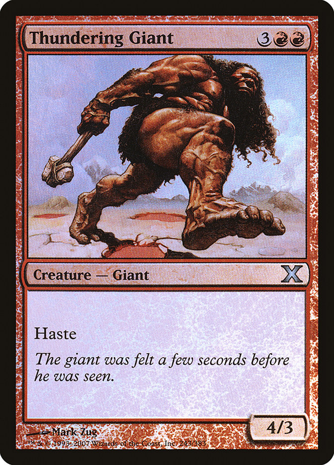 Thundering Giant (Premium Foil) [Tenth Edition] | KingTCG.ca