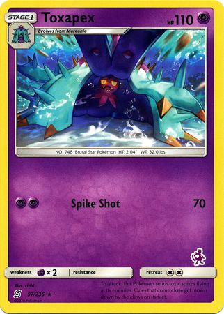 Toxapex (97/236) [Battle Academy: Mewtwo Deck] | KingTCG.ca