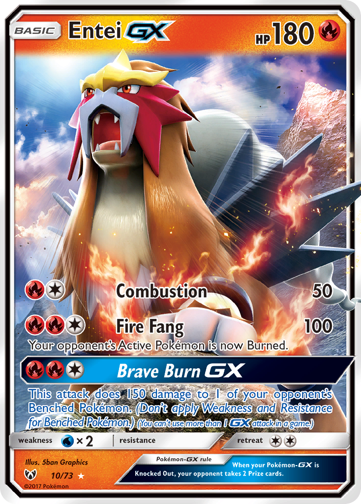 Entei GX (10/73) [Sun & Moon: Shining Legends] | KingTCG.ca