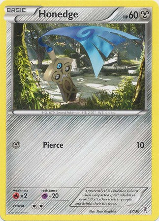 Honedge (27/30) [XY: Trainer Kit - Bisharp & Wigglytuff] | KingTCG.ca