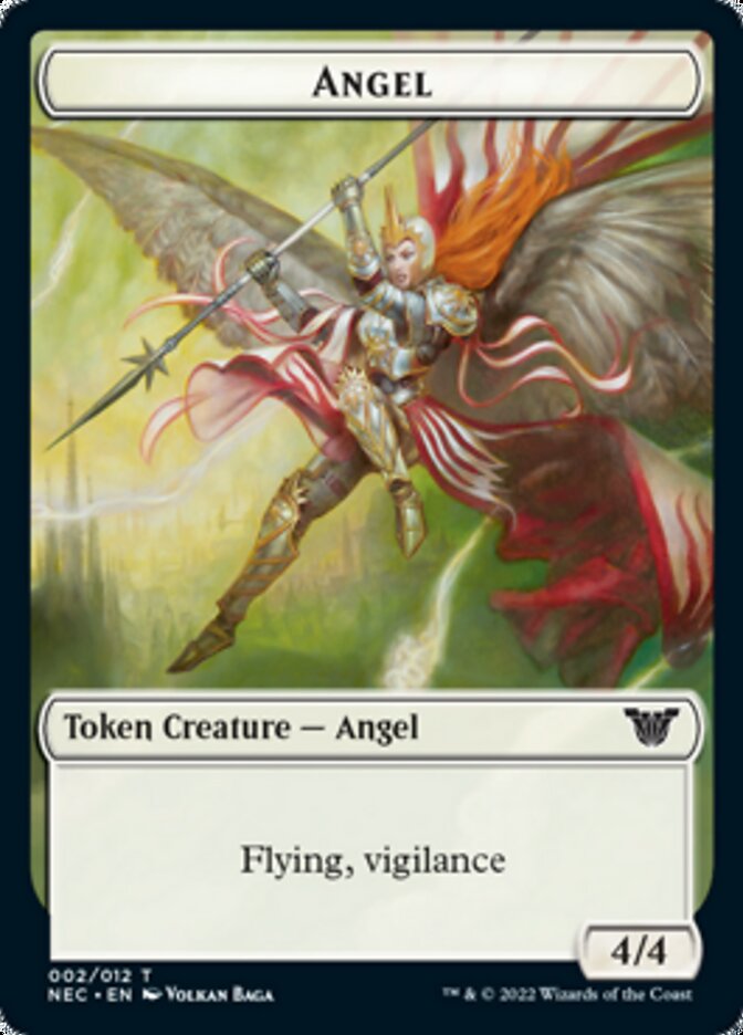 Angel // Elephant Double-sided Token [Kamigawa: Neon Dynasty Commander Tokens] | KingTCG.ca