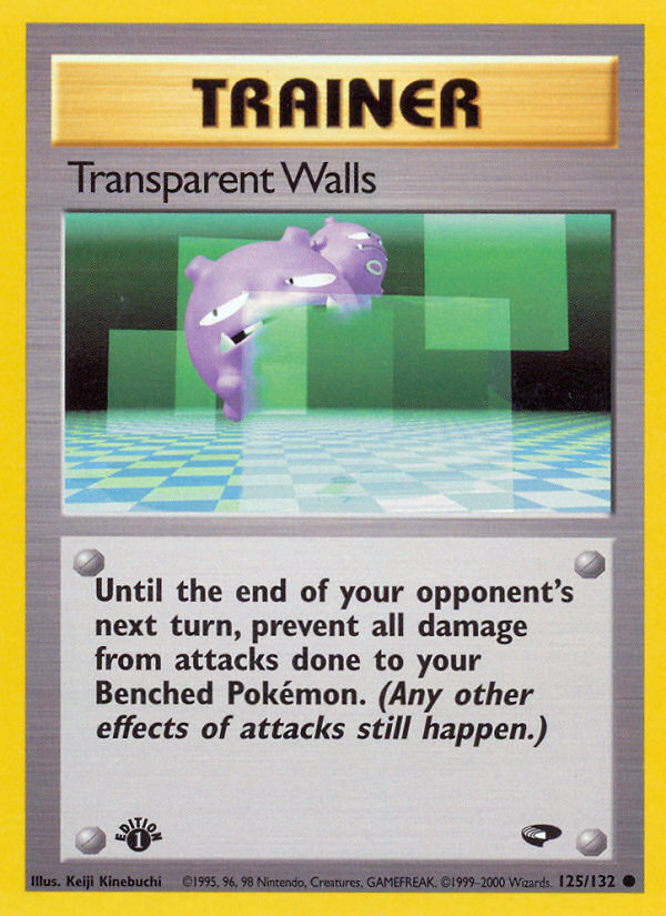 Transparent Walls (125/132) [Gym Challenge 1st Edition] | KingTCG.ca