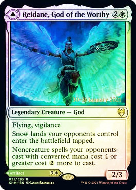 Reidane, God of the Worthy // Valkmira, Protector's Shield  [Kaldheim Prerelease Promos] | KingTCG.ca