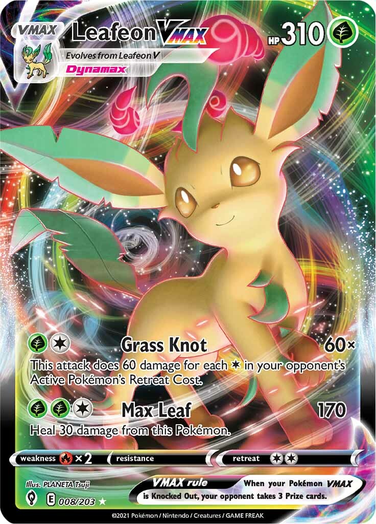 Leafeon VMAX (008/203) [Sword & Shield: Evolving Skies] | KingTCG.ca