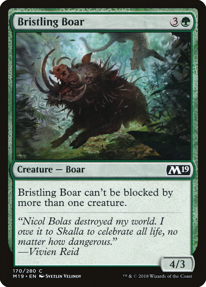 Bristling Boar [Core Set 2019] | KingTCG.ca