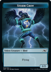 Zombie Employee // Storm Crow Double-sided Token [Unfinity Tokens] | KingTCG.ca