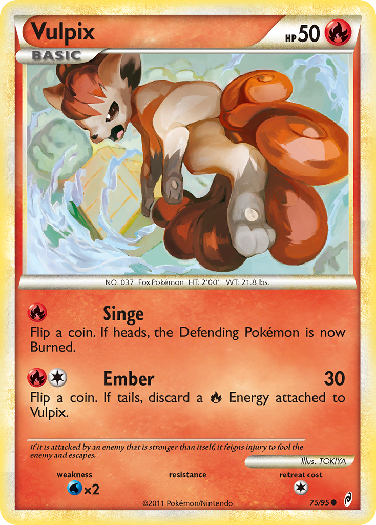 Vulpix (75/95) [Call of Legends] | KingTCG.ca