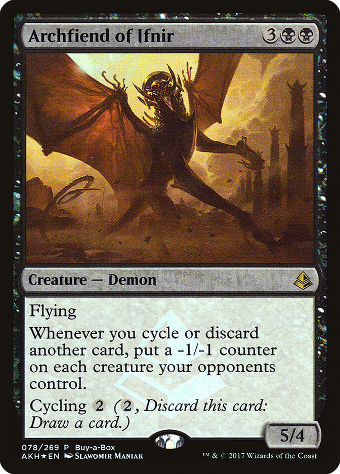 Archfiend of Ifnir (Buy-a-Box) [Amonkhet Promos] | KingTCG.ca