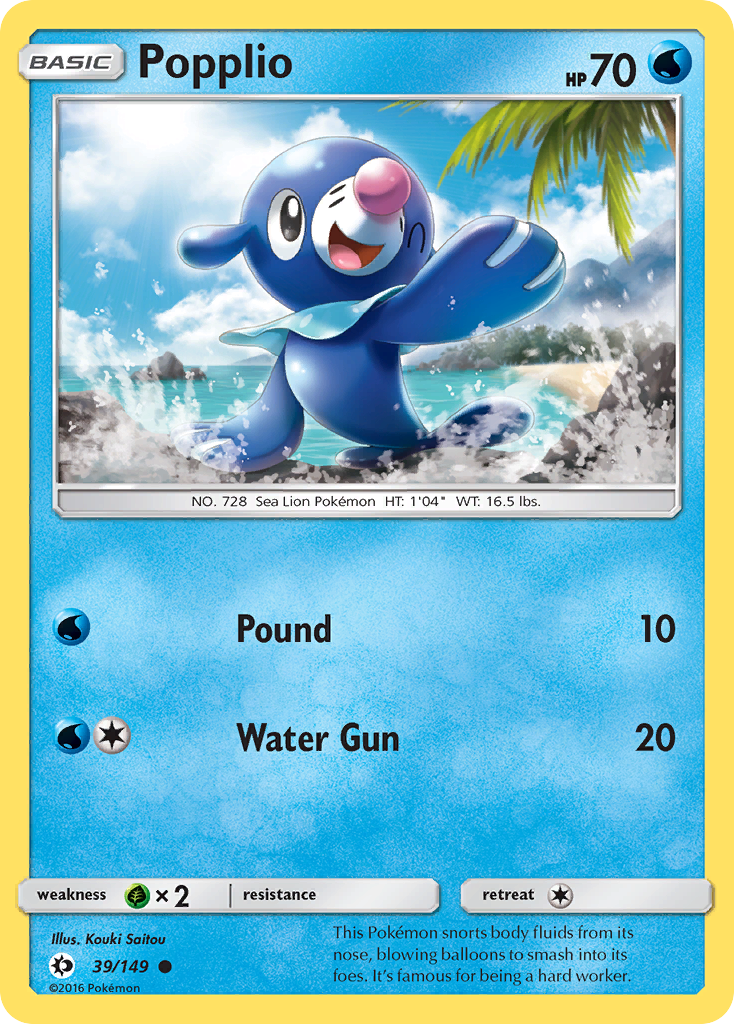 Popplio (39/149) [Sun & Moon: Base Set] | KingTCG.ca