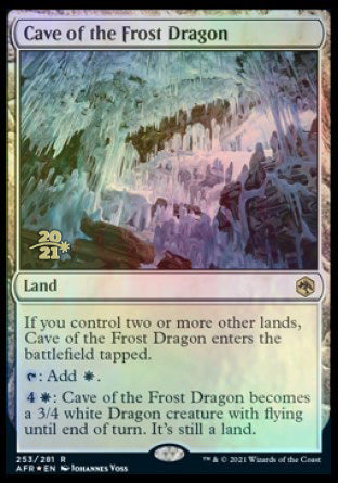 Cave of the Frost Dragon [Dungeons & Dragons: Adventures in the Forgotten Realms Prerelease Promos] | KingTCG.ca