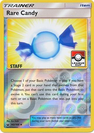 Rare Candy (142/168) (League Promo Staff) [Sun & Moon: Celestial Storm] | KingTCG.ca