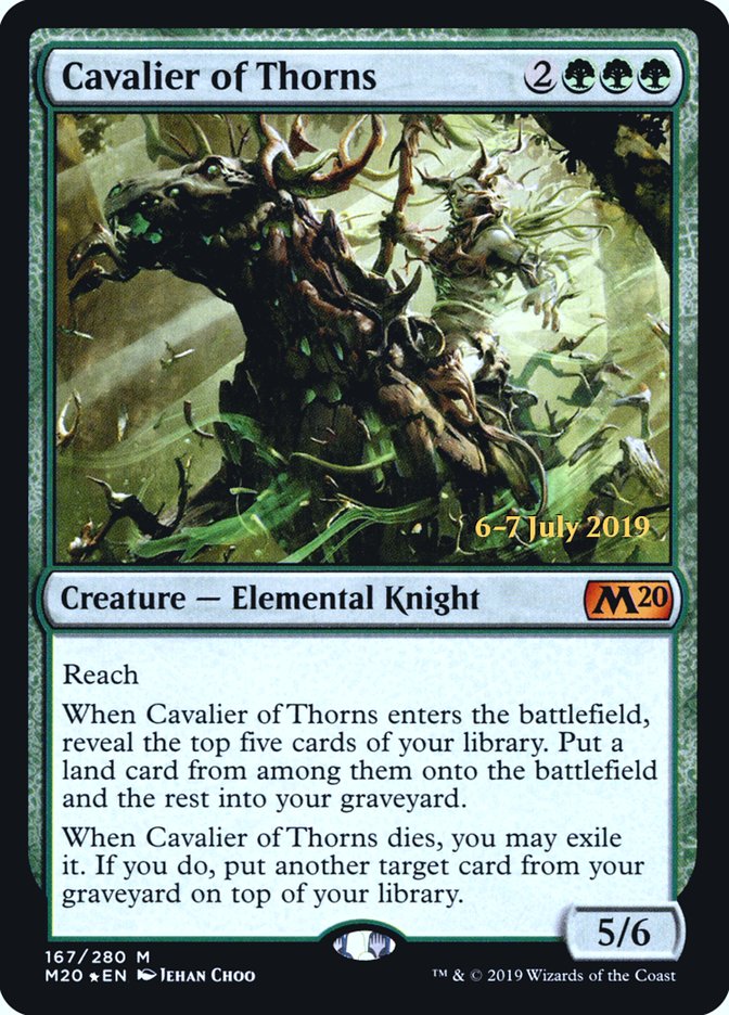 Cavalier of Thorns  [Core Set 2020 Prerelease Promos] | KingTCG.ca