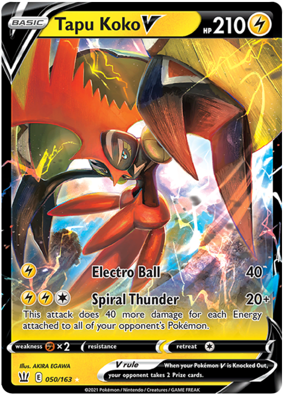 Tapu Koko V (050/163) [Sword & Shield: Battle Styles] | KingTCG.ca