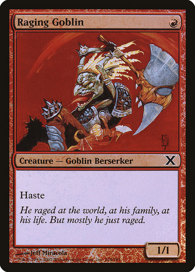 Raging Goblin (Premium Foil) [Tenth Edition] | KingTCG.ca