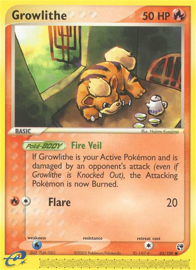 Growlithe (65/100) [EX: Sandstorm] | KingTCG.ca