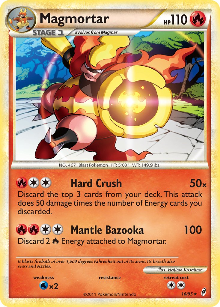 Magmortar (16/95) (Theme Deck Exclusive) [HeartGold & SoulSilver: Call of Legends] | KingTCG.ca