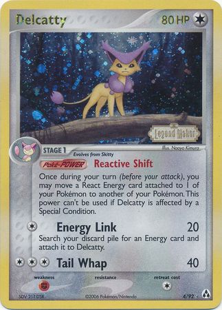 Delcatty (4/92) (Stamped) [EX: Legend Maker] | KingTCG.ca