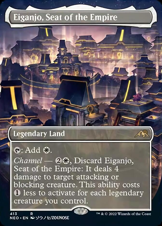 Eiganjo, Seat of the Empire (Borderless) [Kamigawa: Neon Dynasty] | KingTCG.ca