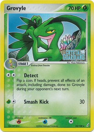 Grovyle (32/100) (Stamped) [EX: Crystal Guardians] | KingTCG.ca