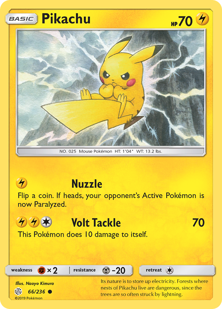 Pikachu (66/236) [Sun & Moon: Cosmic Eclipse] | KingTCG.ca