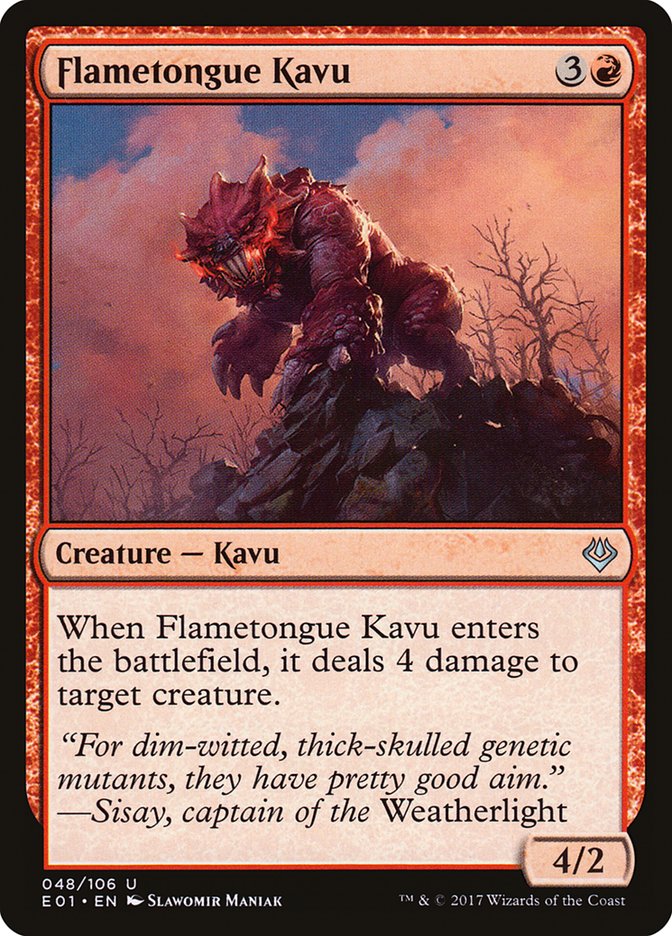 Flametongue Kavu [Archenemy: Nicol Bolas] | KingTCG.ca