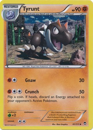 Tyrunt (61/111) (Cosmos Holo) [XY: Furious Fists] | KingTCG.ca