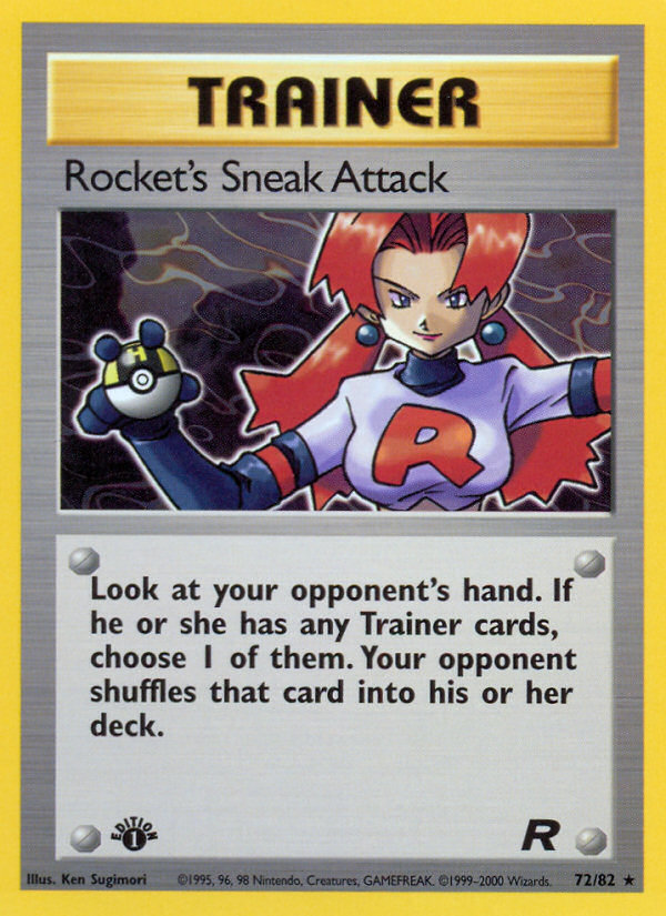 Rocket's Sneak Attack (72/82) [Team Rocket 1st Edition] | KingTCG.ca