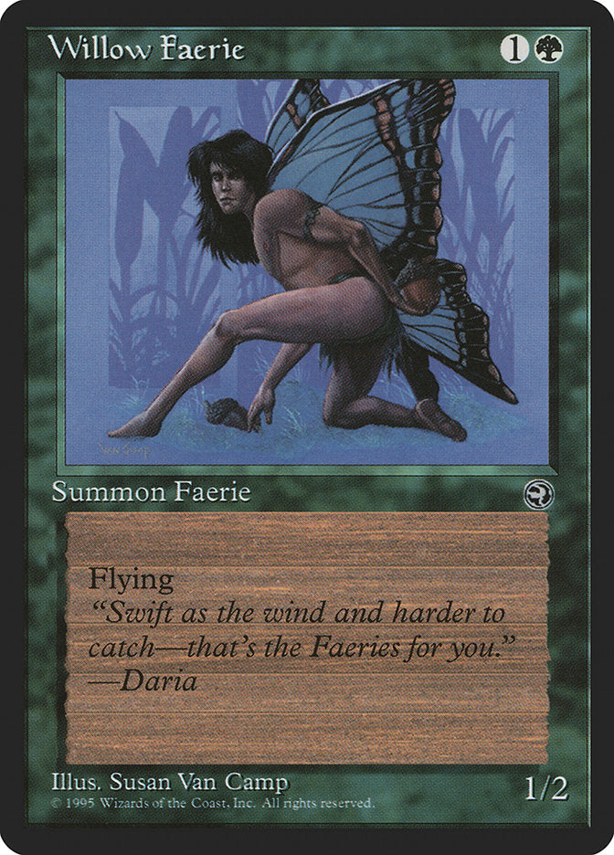 Willow Faerie (Daria Flavor Text) [Homelands] | KingTCG.ca