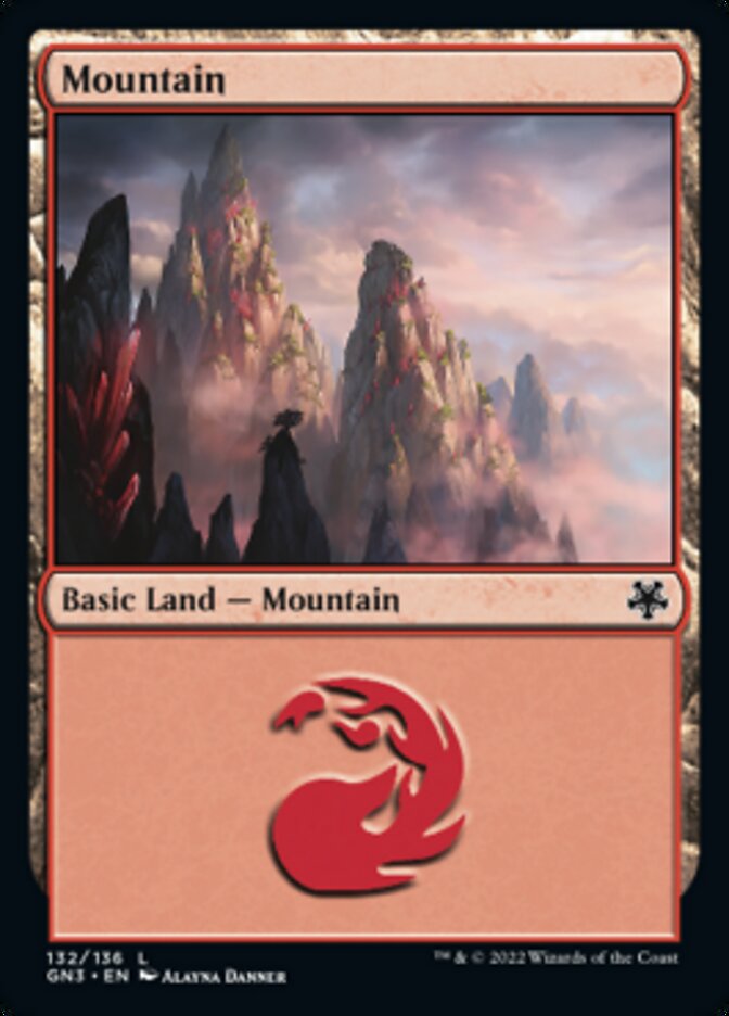 Mountain (132) [Game Night: Free-for-All] | KingTCG.ca