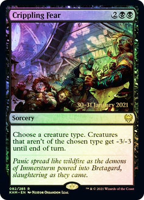 Crippling Fear  [Kaldheim Prerelease Promos] | KingTCG.ca