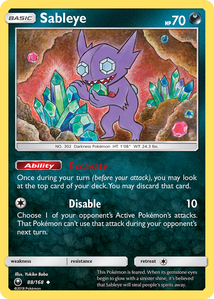 Sableye (88/168) [Sun & Moon: Celestial Storm] | KingTCG.ca