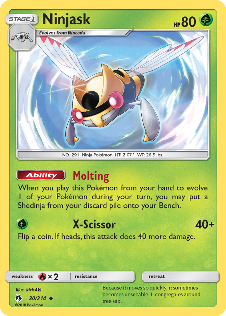 Ninjask (30/214) [Sun & Moon: Lost Thunder] | KingTCG.ca