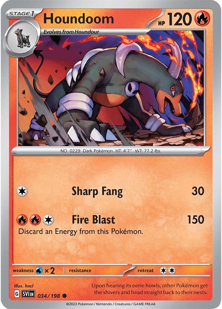 Houndoom (034/198) [Scarlet & Violet: Base Set] | KingTCG.ca