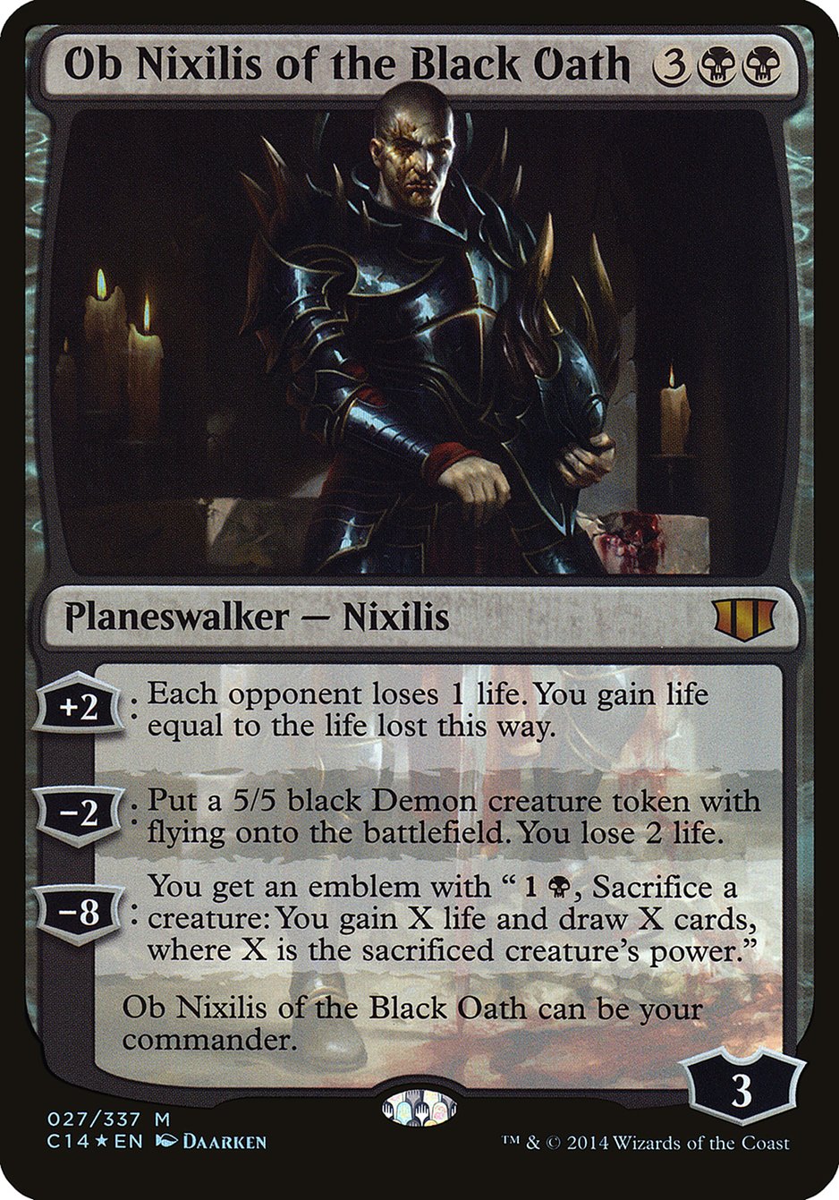 Ob Nixilis of the Black Oath (Commander 2014) [Commander 2014 Oversized] | KingTCG.ca