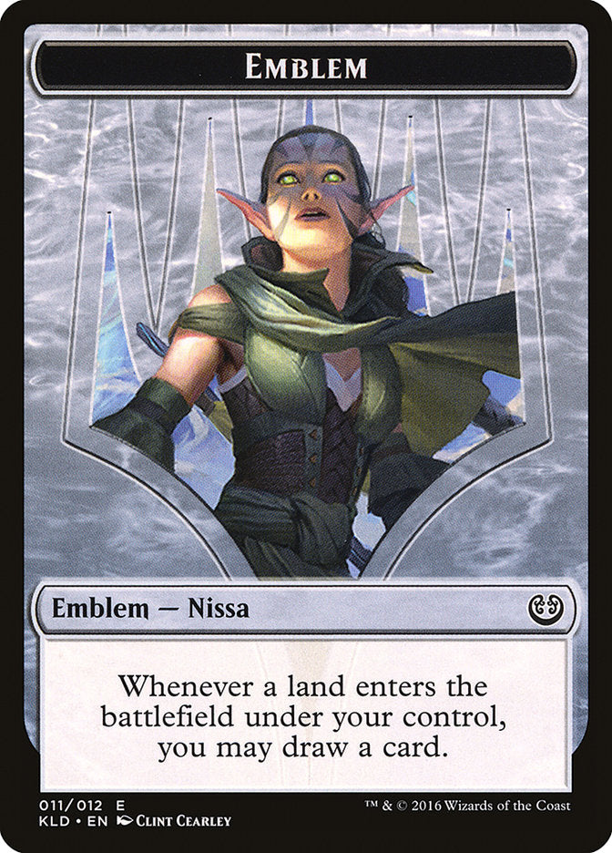 Nissa, Vital Force Emblem [Kaladesh Tokens] | KingTCG.ca