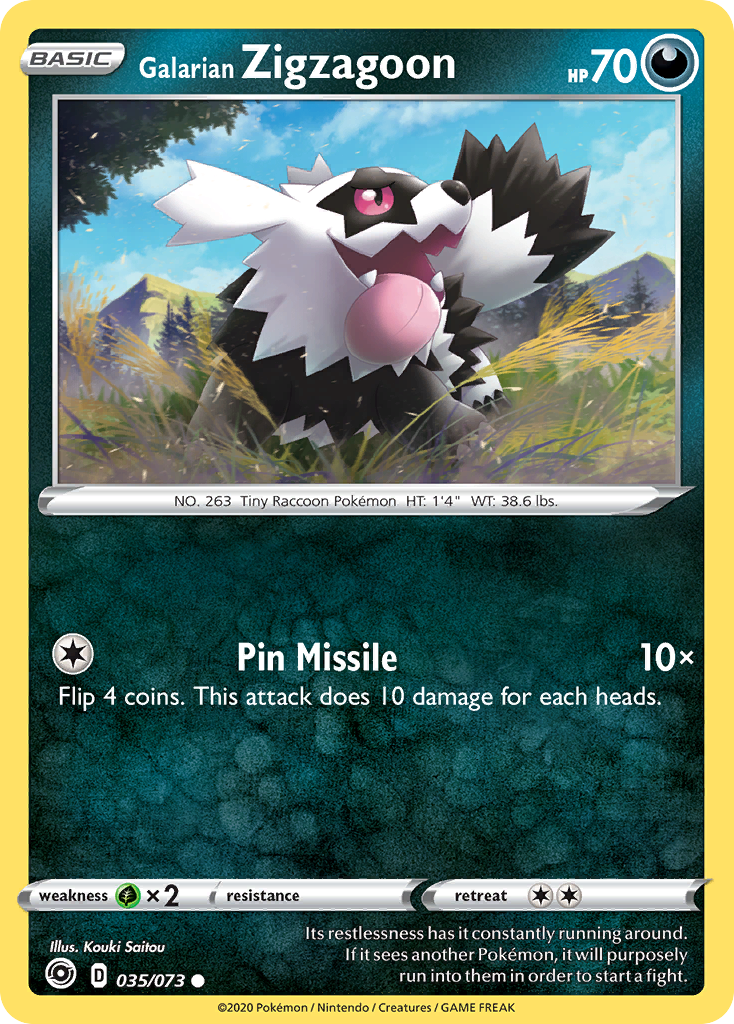 Galarian Zigzagoon (35/073) [Sword & Shield: Champion's Path] | KingTCG.ca