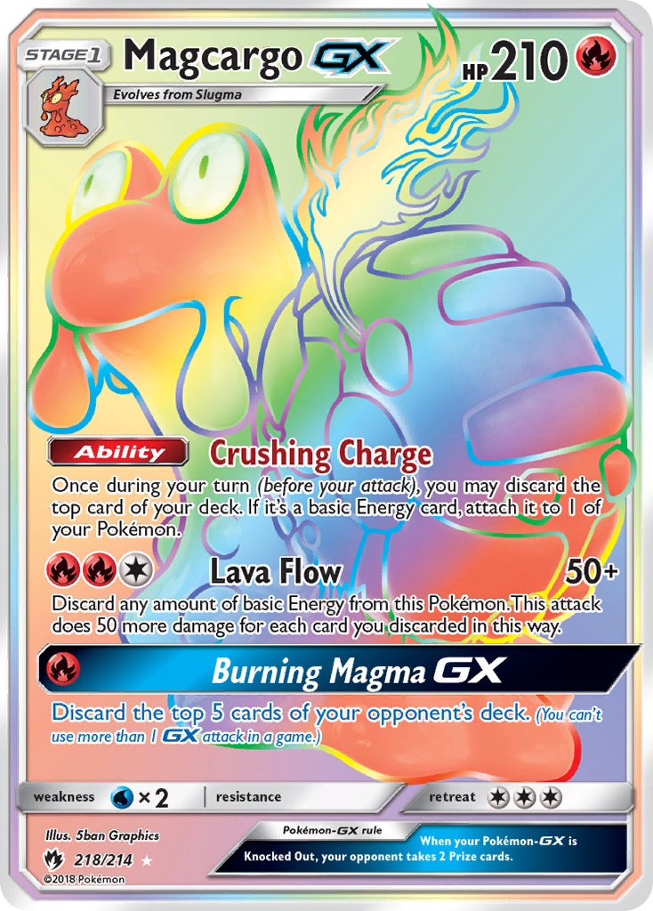 Magcargo GX (218/214) [Sun & Moon: Lost Thunder] | KingTCG.ca