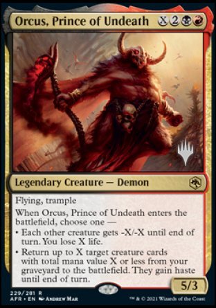 Orcus, Prince of Undeath (Promo Pack) [Dungeons & Dragons: Adventures in the Forgotten Realms Promos] | KingTCG.ca